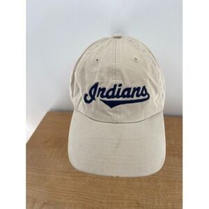 Cleveland Indians Twins Enterprise Hat Men's One Size Beige Cotton Adjustable